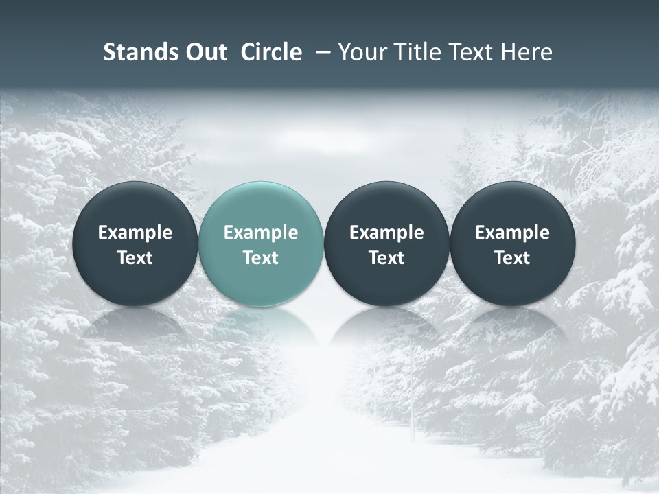 Season December White PowerPoint Template