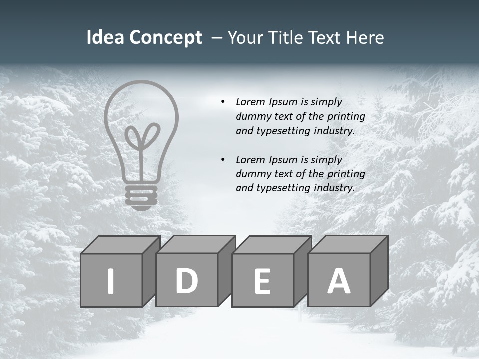 Season December White PowerPoint Template