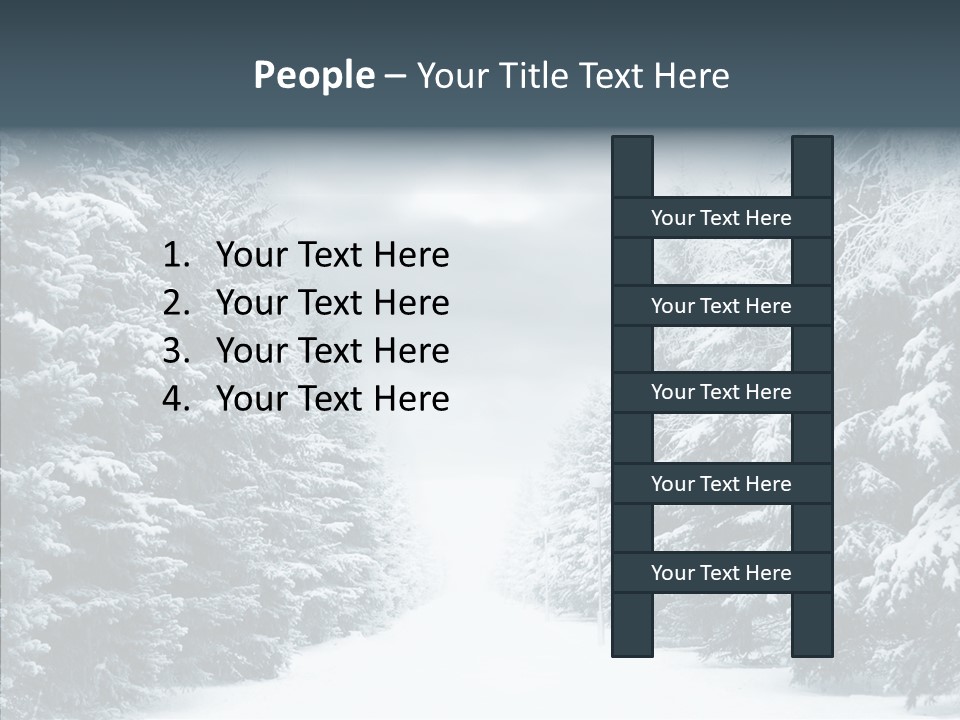 Season December White PowerPoint Template