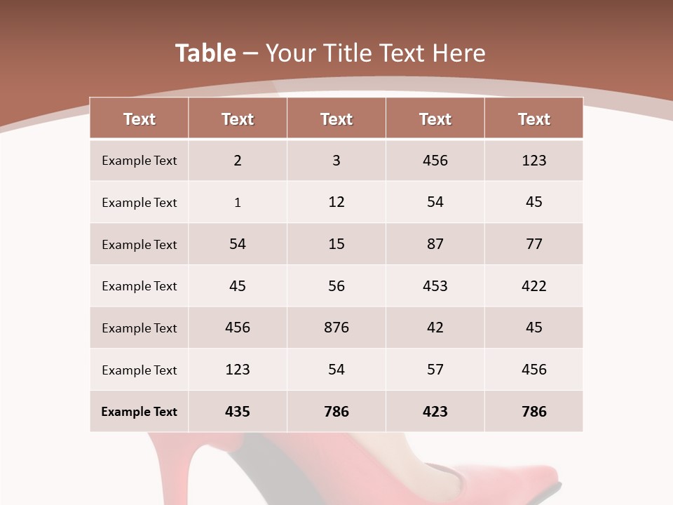 Sexy Curves Isolated PowerPoint Template