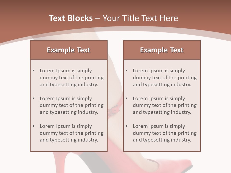 Sexy Curves Isolated PowerPoint Template