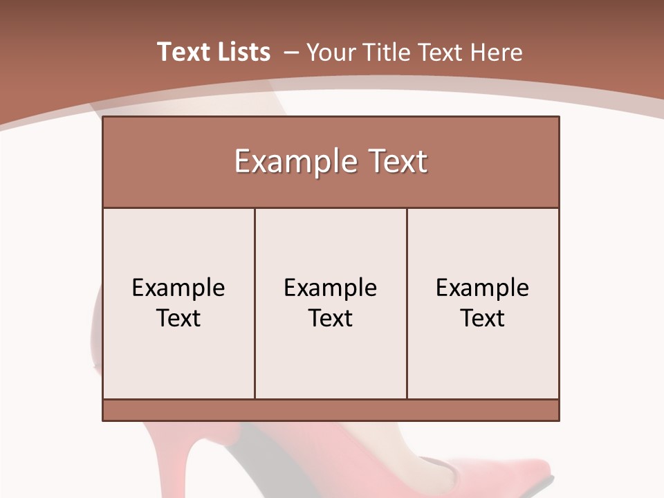 Sexy Curves Isolated PowerPoint Template
