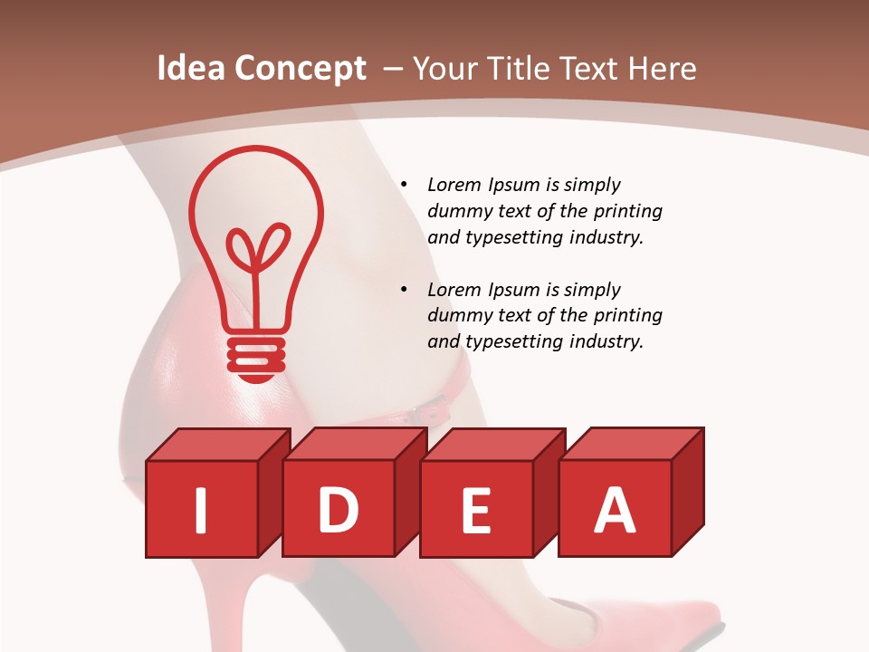 Sexy Curves Isolated PowerPoint Template