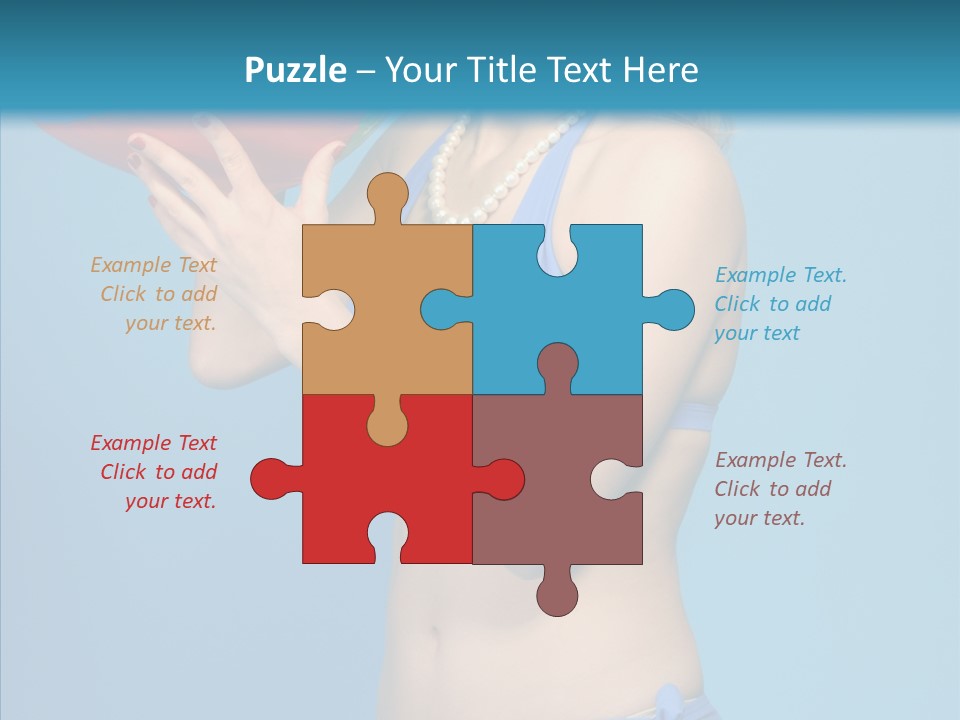 Blond  Beauty PowerPoint Template