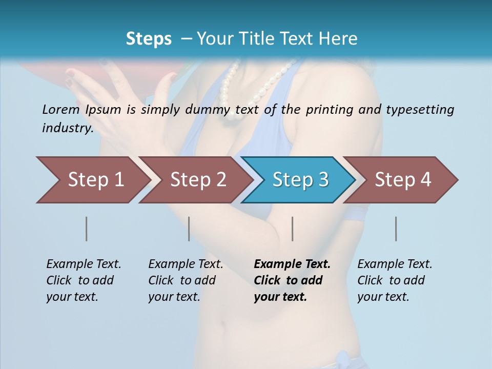 Blond  Beauty PowerPoint Template