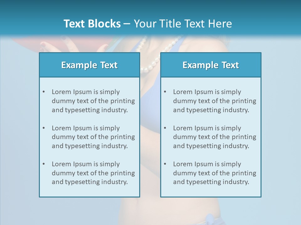 Blond  Beauty PowerPoint Template