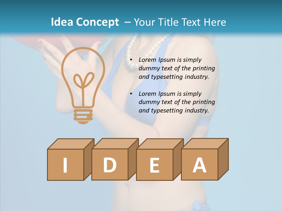 Blond  Beauty PowerPoint Template