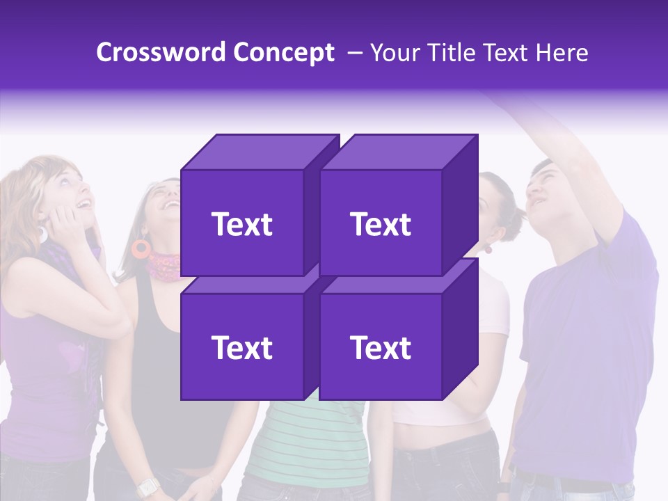 Portrait Young Boy PowerPoint Template