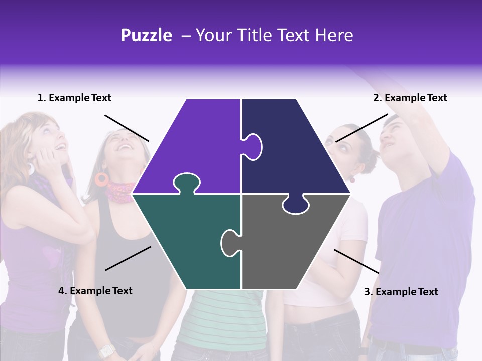 Portrait Young Boy PowerPoint Template