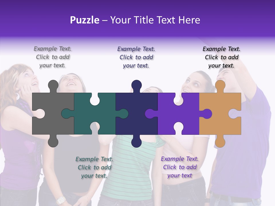 Portrait Young Boy PowerPoint Template