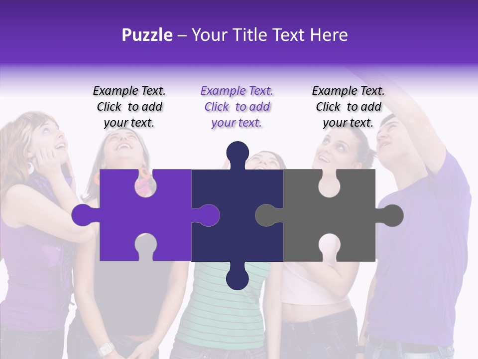 Portrait Young Boy PowerPoint Template