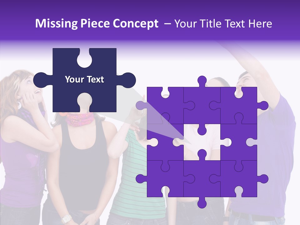 Portrait Young Boy PowerPoint Template