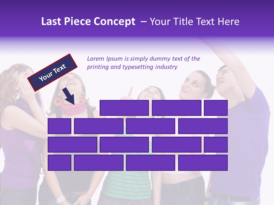 Portrait Young Boy PowerPoint Template