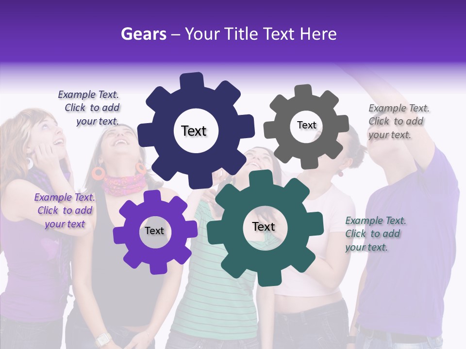 Portrait Young Boy PowerPoint Template