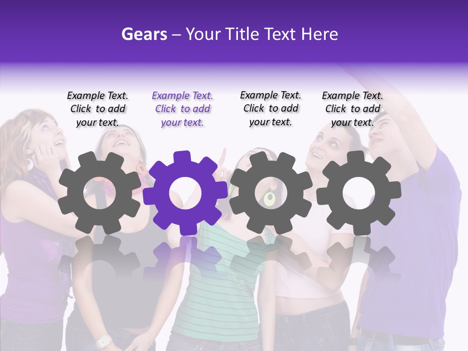 Portrait Young Boy PowerPoint Template