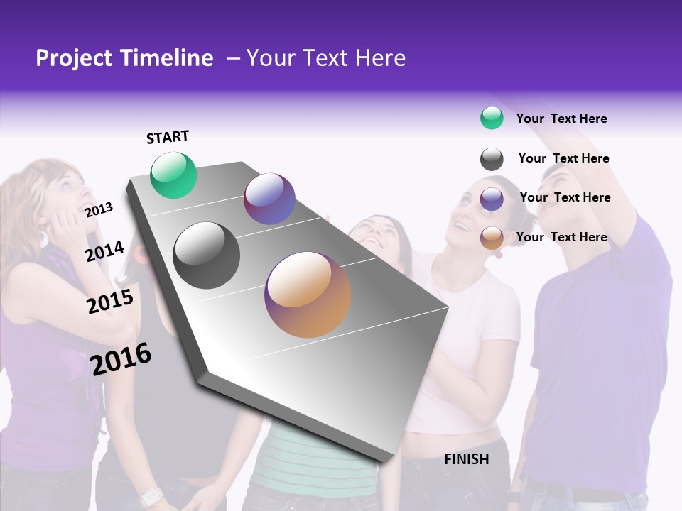 Portrait Young Boy PowerPoint Template