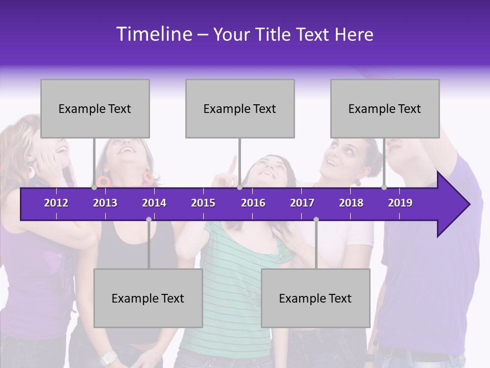 Portrait Young Boy PowerPoint Template