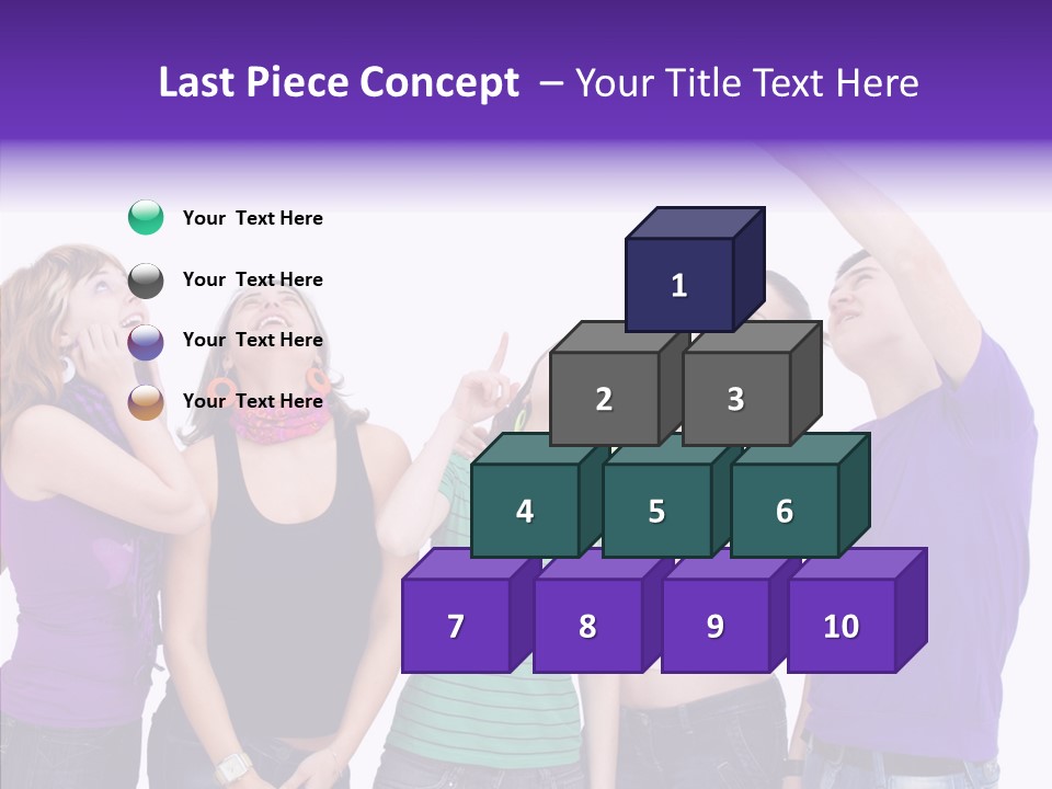 Portrait Young Boy PowerPoint Template