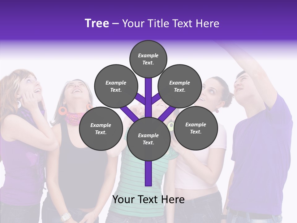 Portrait Young Boy PowerPoint Template