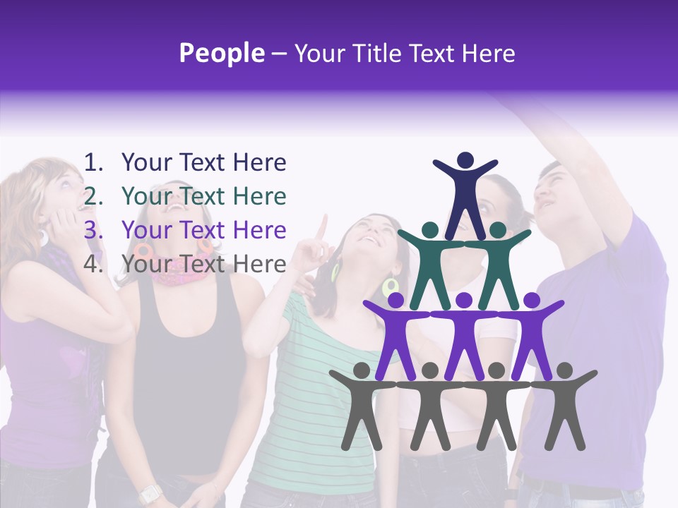 Portrait Young Boy PowerPoint Template