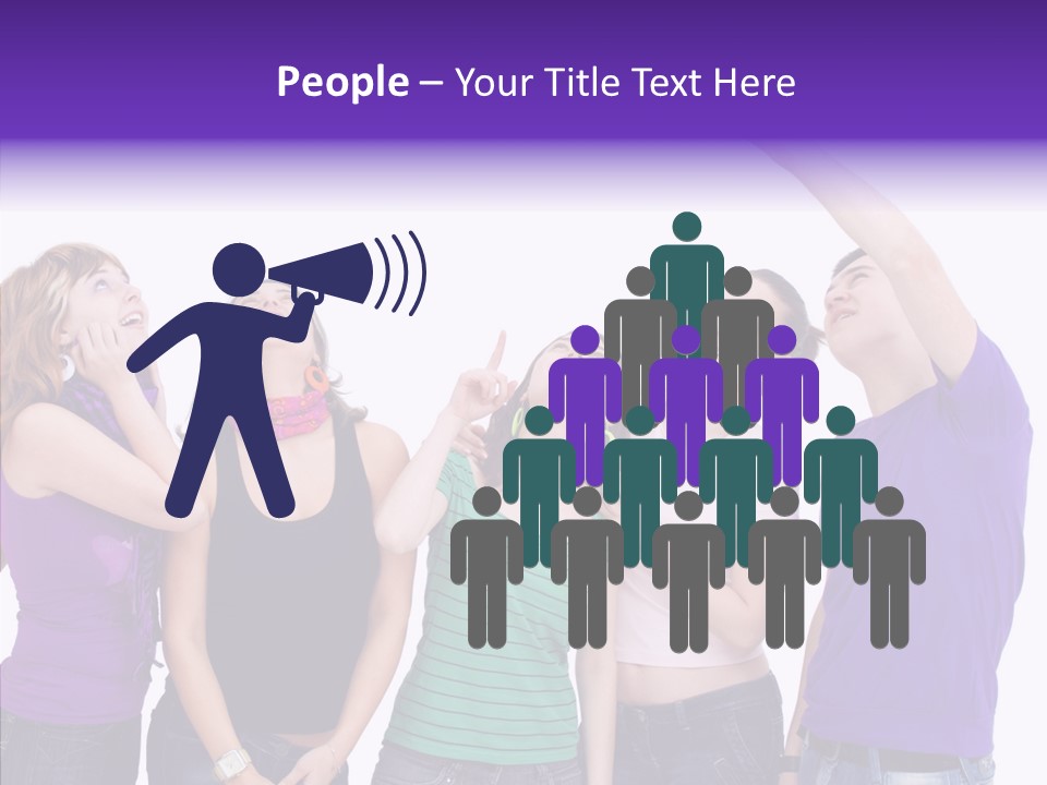 Portrait Young Boy PowerPoint Template