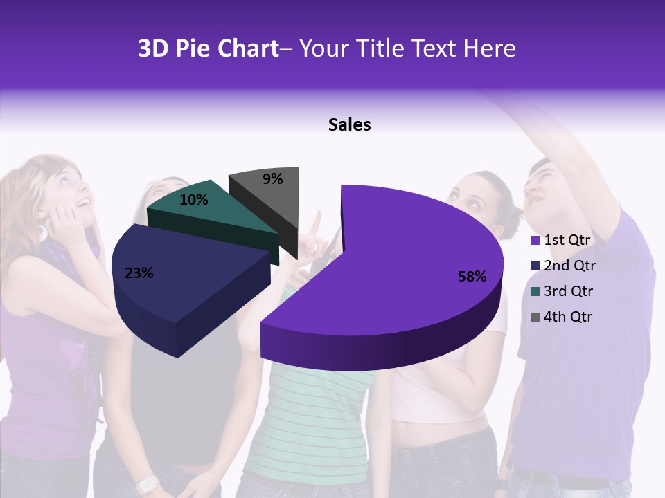Portrait Young Boy PowerPoint Template