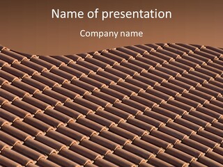 Rooftop Housing Clay PowerPoint Template