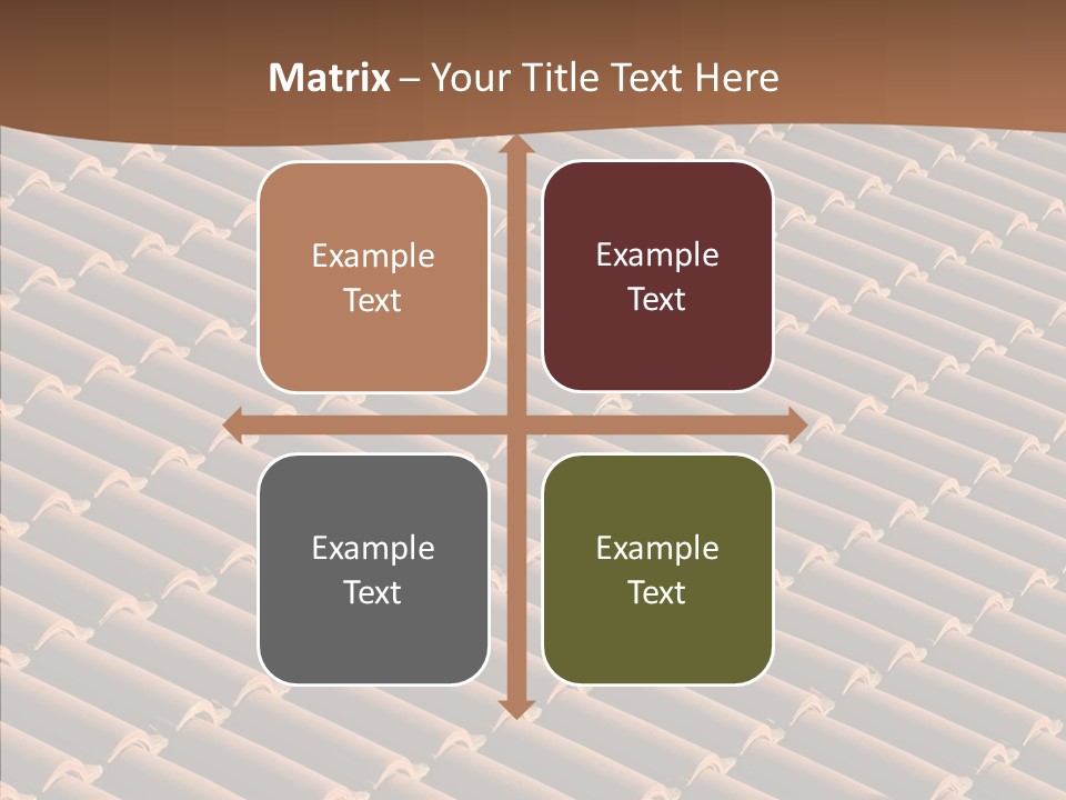 Rooftop Housing Clay PowerPoint Template
