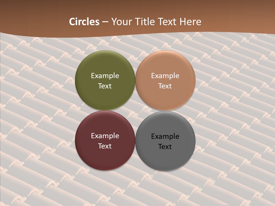 Rooftop Housing Clay PowerPoint Template