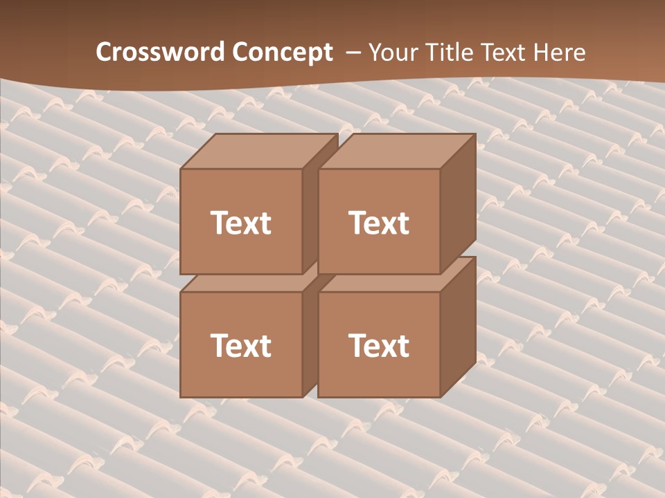 Rooftop Housing Clay PowerPoint Template