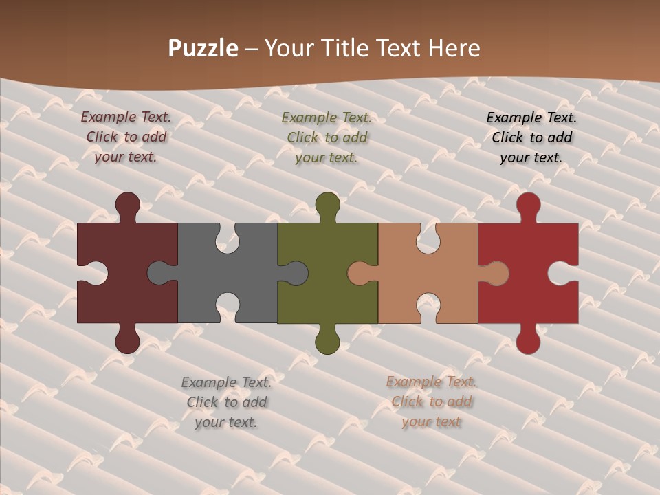 Rooftop Housing Clay PowerPoint Template