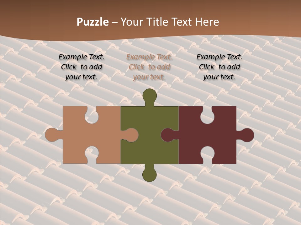 Rooftop Housing Clay PowerPoint Template