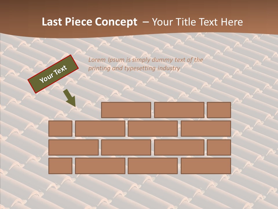 Rooftop Housing Clay PowerPoint Template