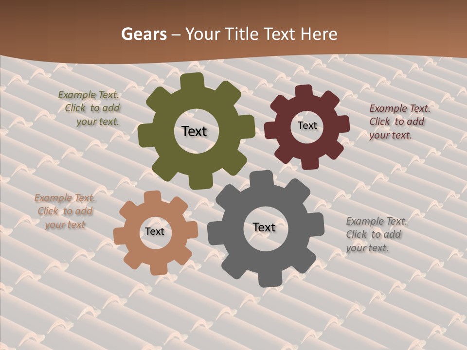 Rooftop Housing Clay PowerPoint Template