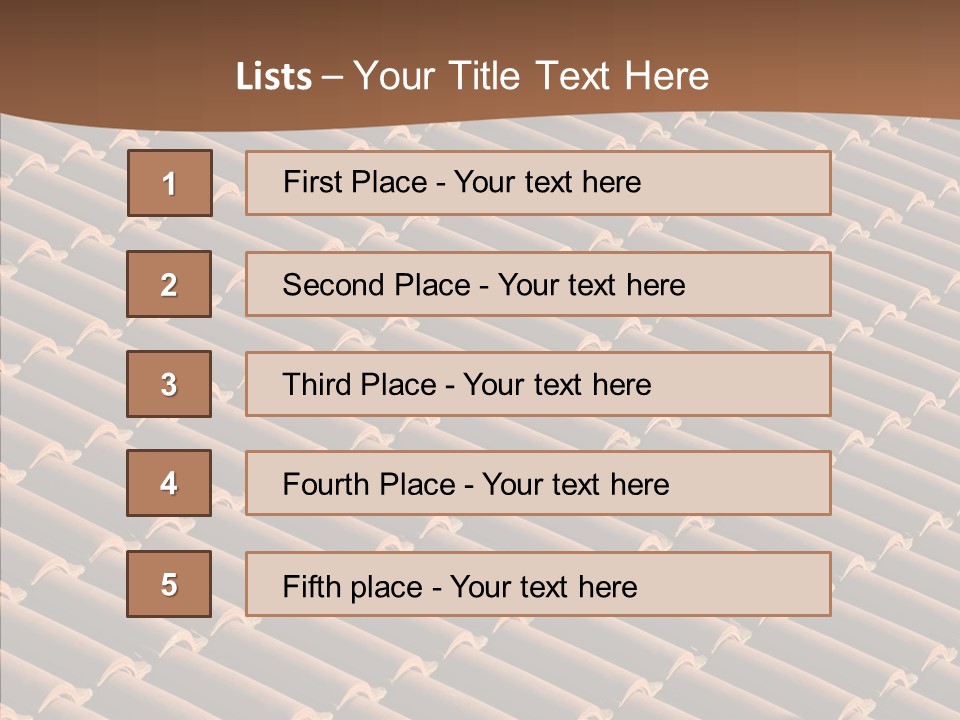 Rooftop Housing Clay PowerPoint Template