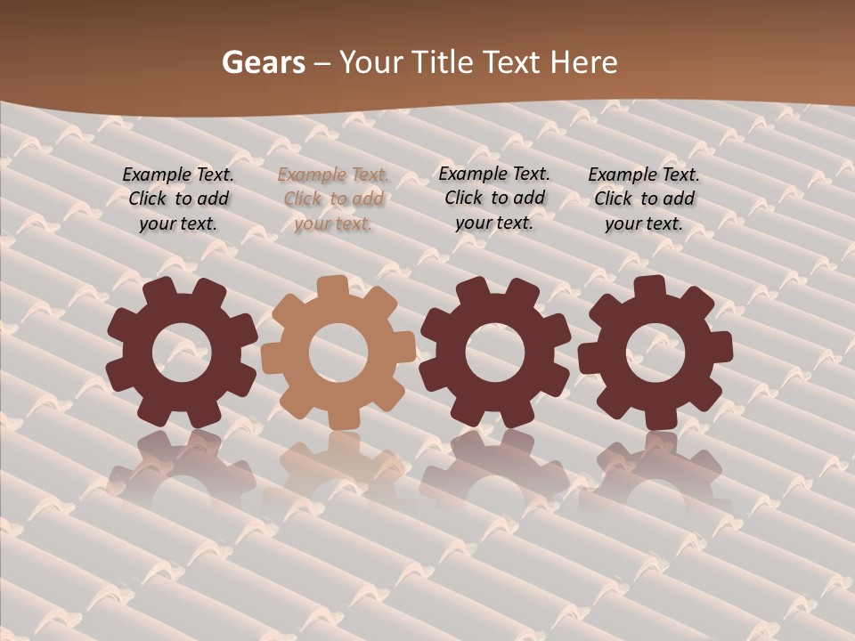 Rooftop Housing Clay PowerPoint Template
