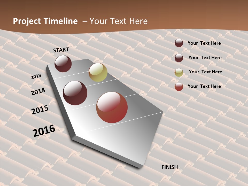 Rooftop Housing Clay PowerPoint Template
