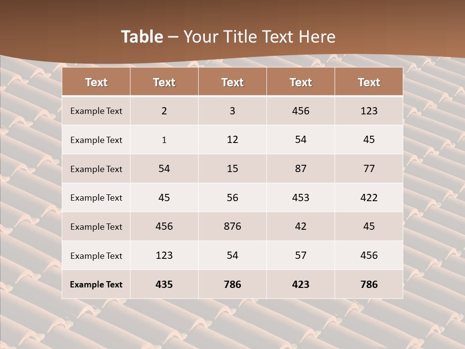 Rooftop Housing Clay PowerPoint Template