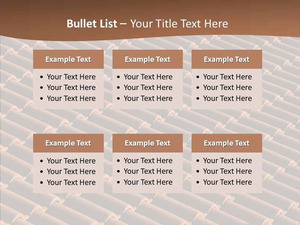 Rooftop Housing Clay PowerPoint Template