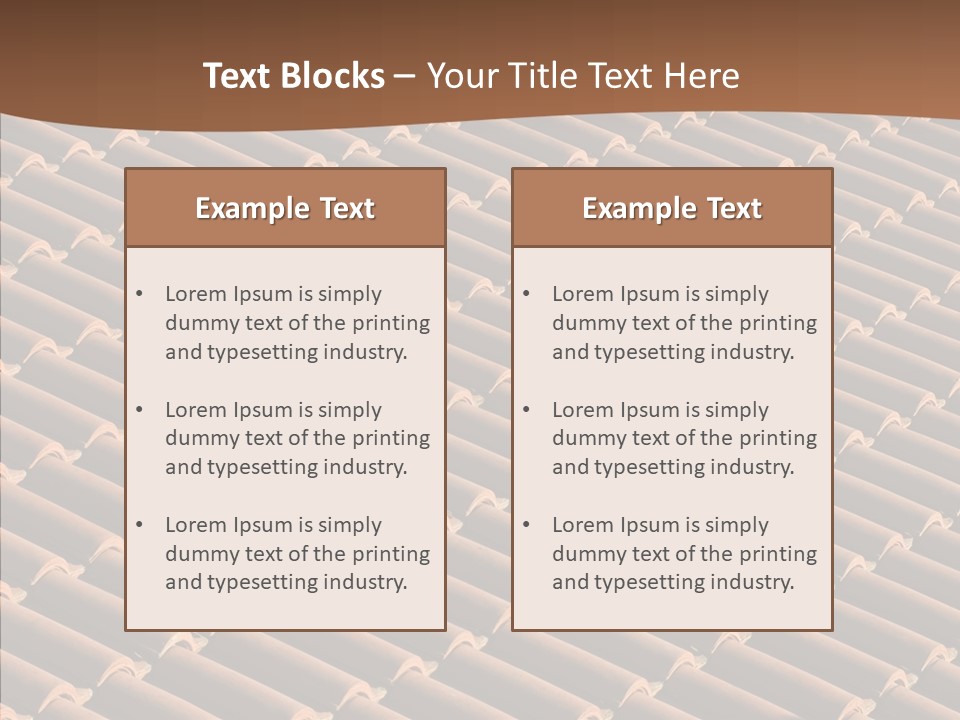 Rooftop Housing Clay PowerPoint Template