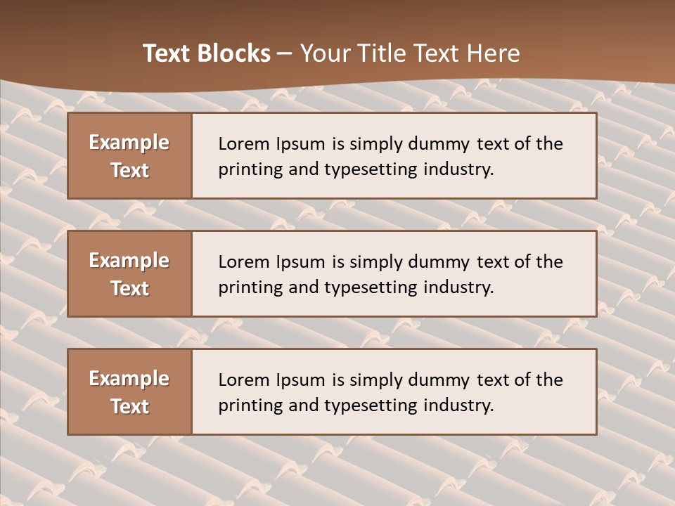 Rooftop Housing Clay PowerPoint Template