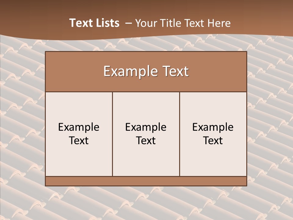 Rooftop Housing Clay PowerPoint Template