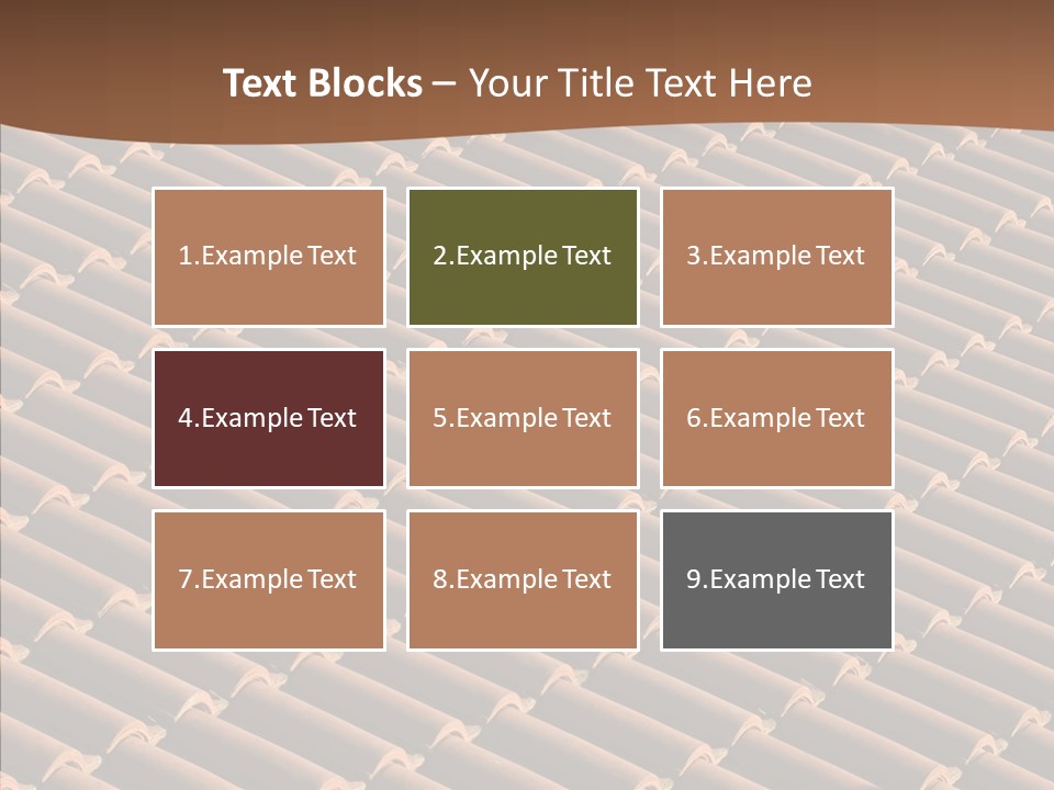 Rooftop Housing Clay PowerPoint Template