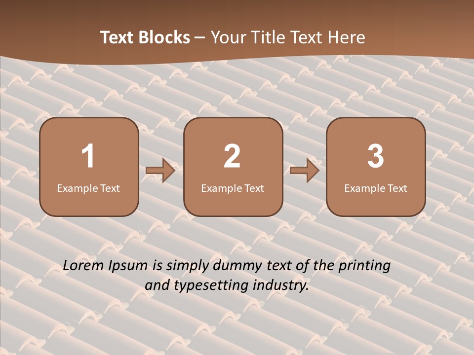 Rooftop Housing Clay PowerPoint Template
