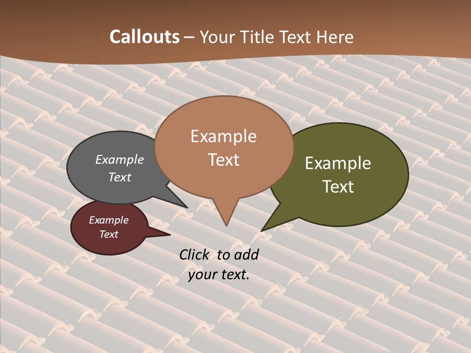 Rooftop Housing Clay PowerPoint Template