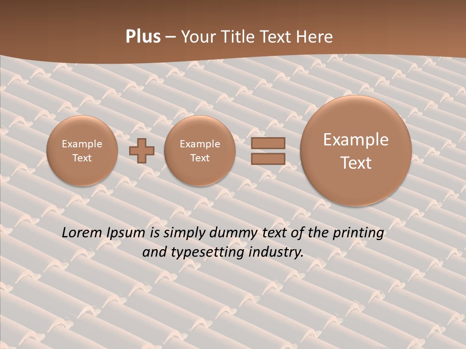 Rooftop Housing Clay PowerPoint Template