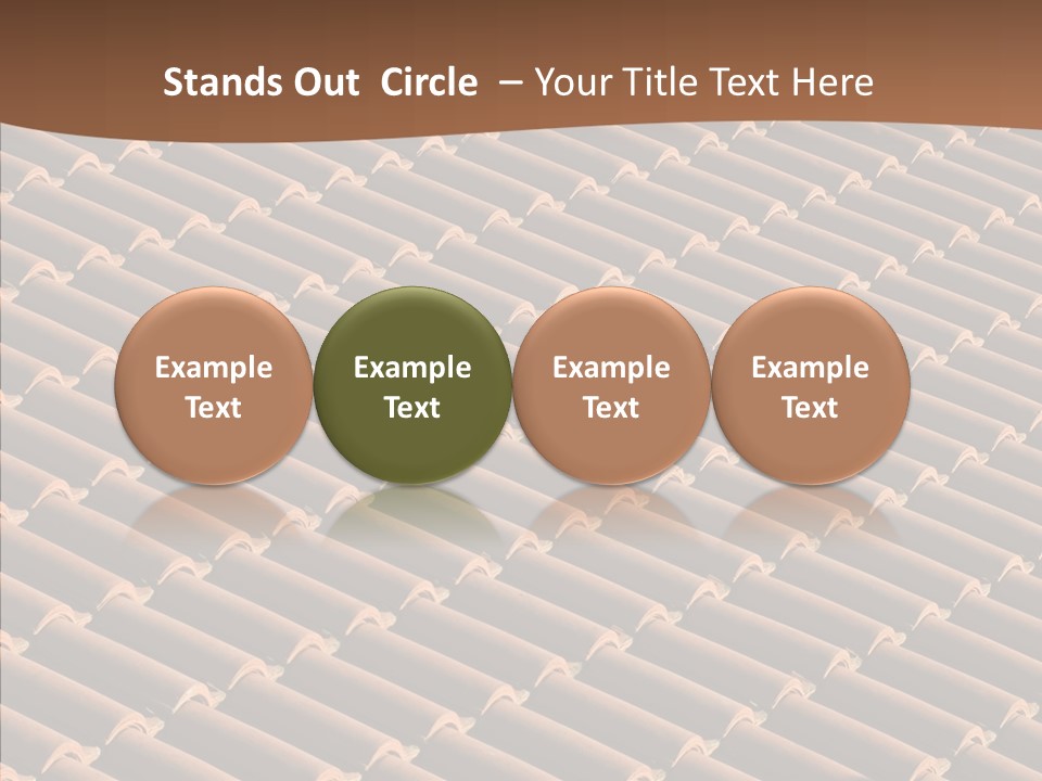Rooftop Housing Clay PowerPoint Template