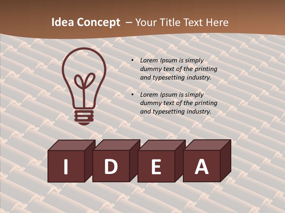 Rooftop Housing Clay PowerPoint Template
