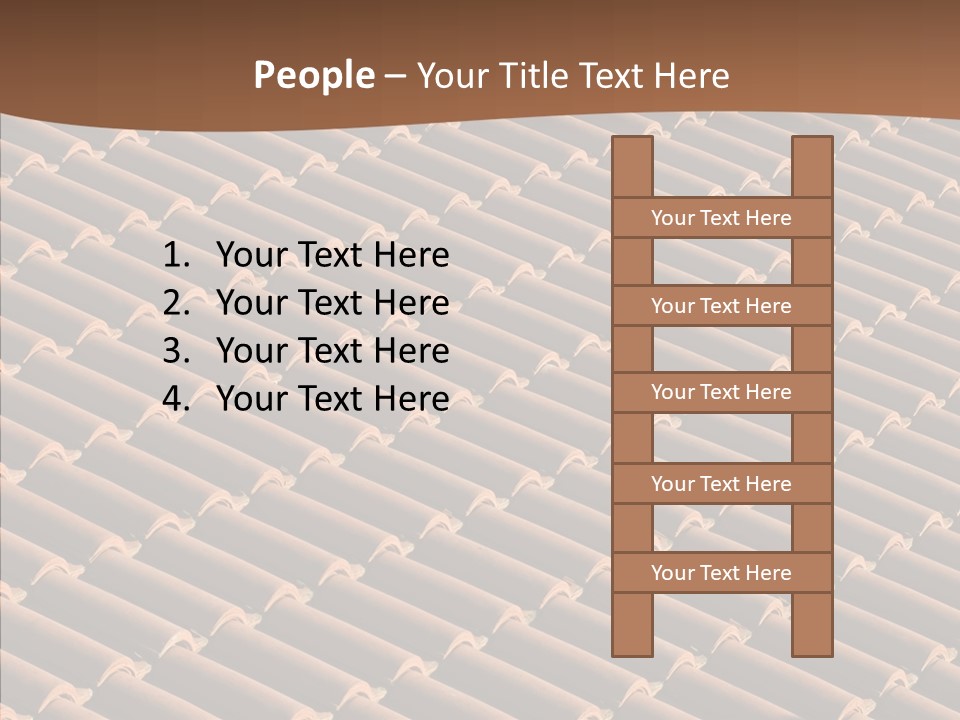 Rooftop Housing Clay PowerPoint Template