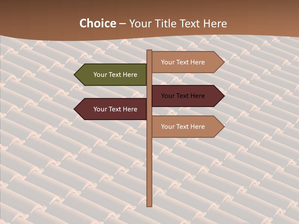 Rooftop Housing Clay PowerPoint Template